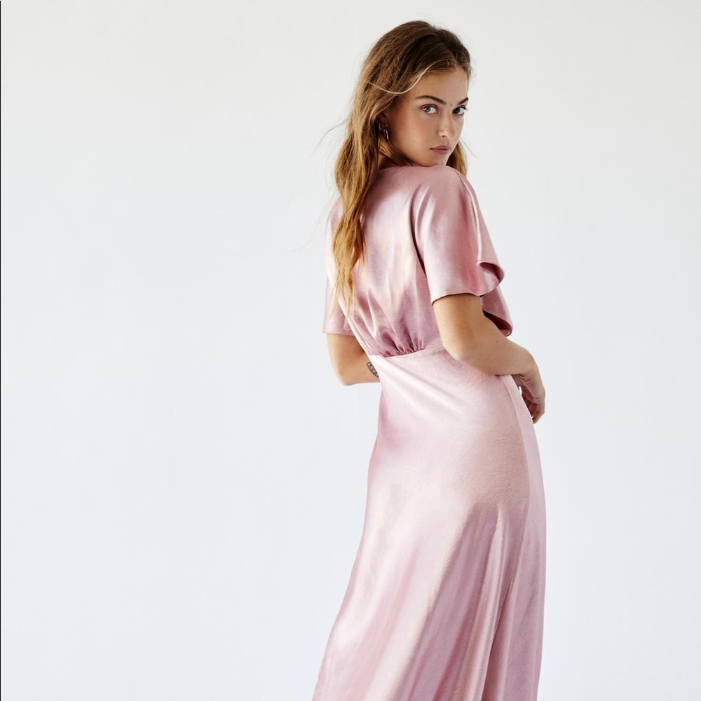 Free People Beatrice Maxi Dress Rose Size 2 NWT